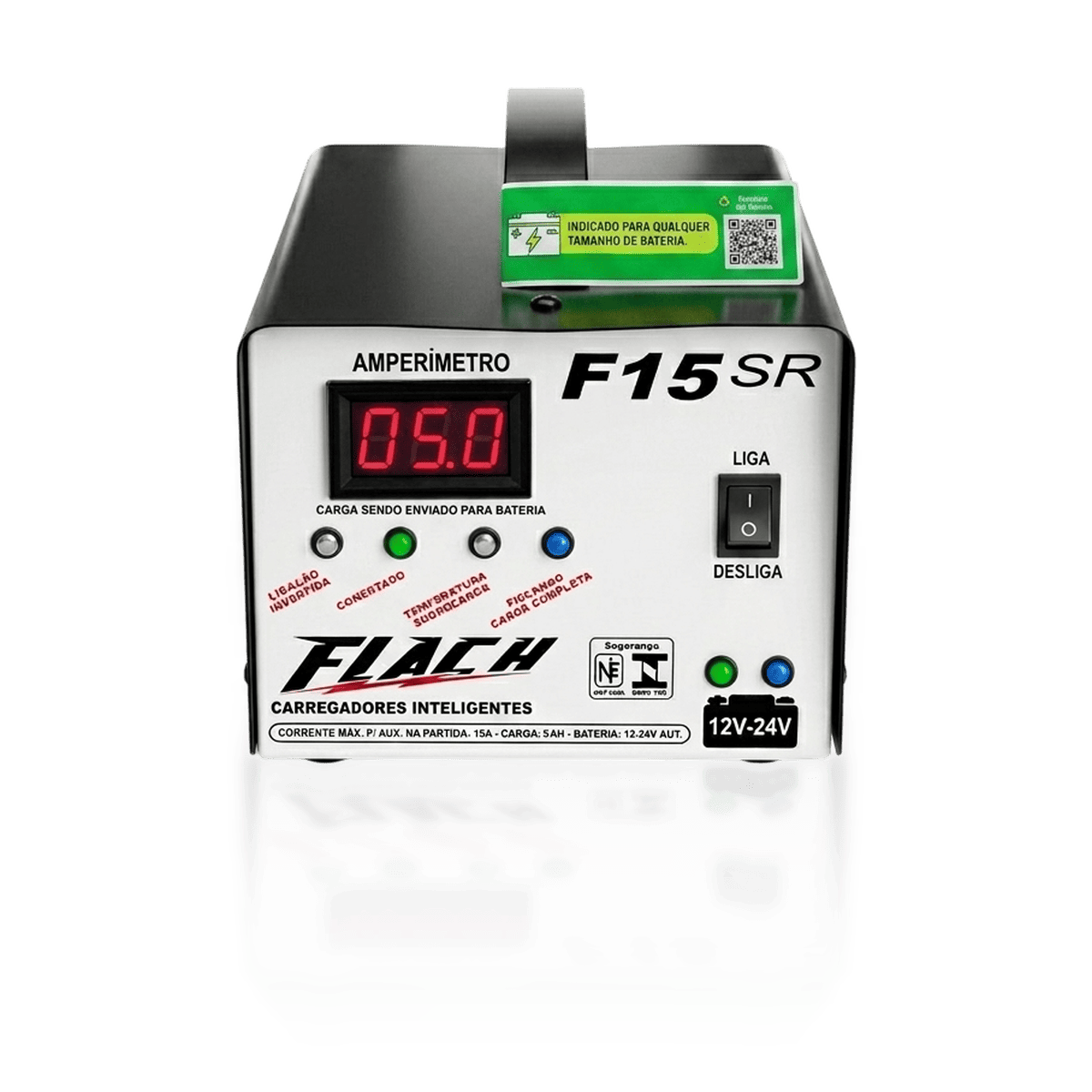 Carregador Inteligente de Bateria F15 SR