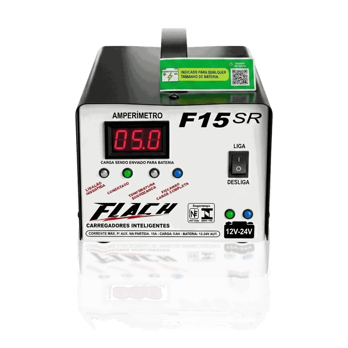 Carregador Inteligente de Bateria F15 SR