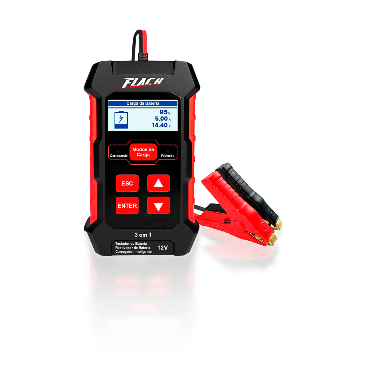 Testador, Carregador e Reativador de Baterias Flach TCF-2005