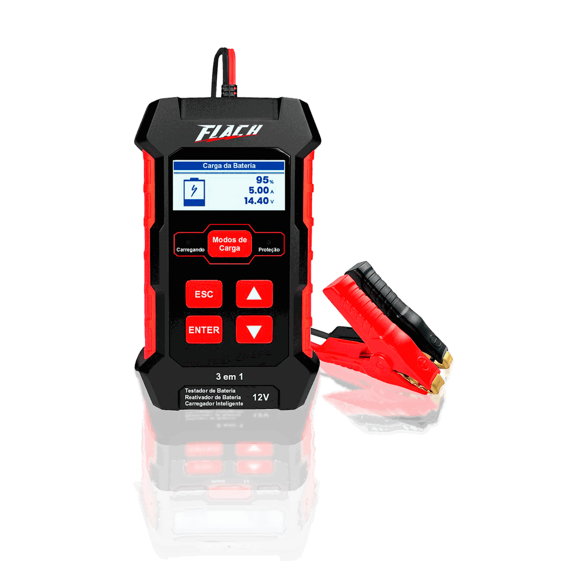 Testador, Carregador e Reativador de Baterias Flach TCF-2005