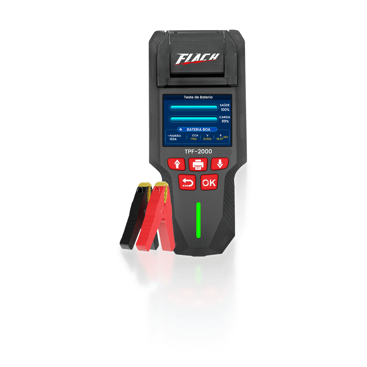 Testador de Baterias com impressora 12/24V Flach TPF-2000