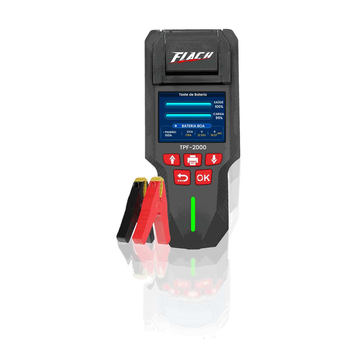 Testador de Baterias com impressora 12/24V Flach TPF-2000